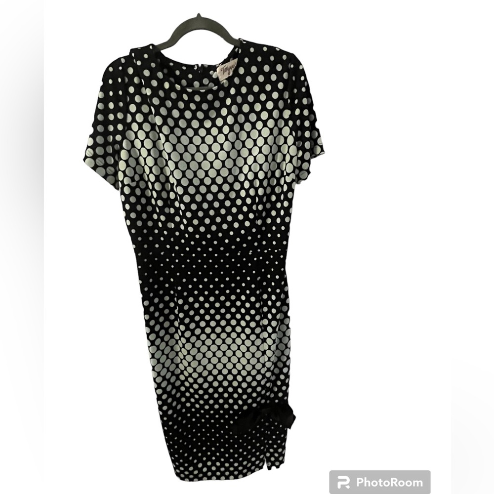 Black and white formal dress